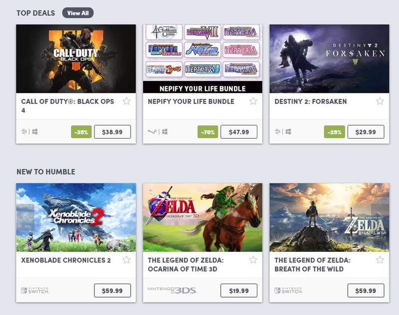 The Humble store.